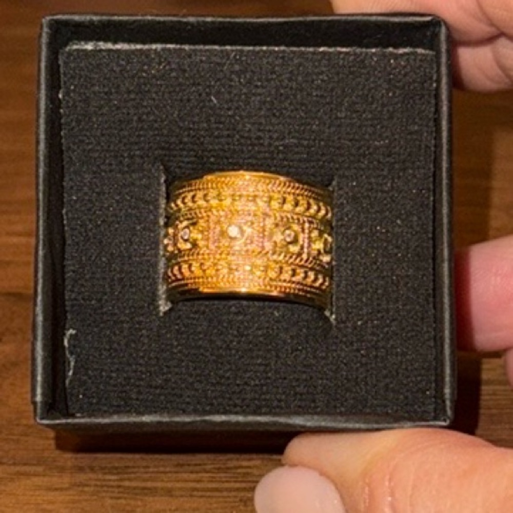 Gold Statement Ring - image 1